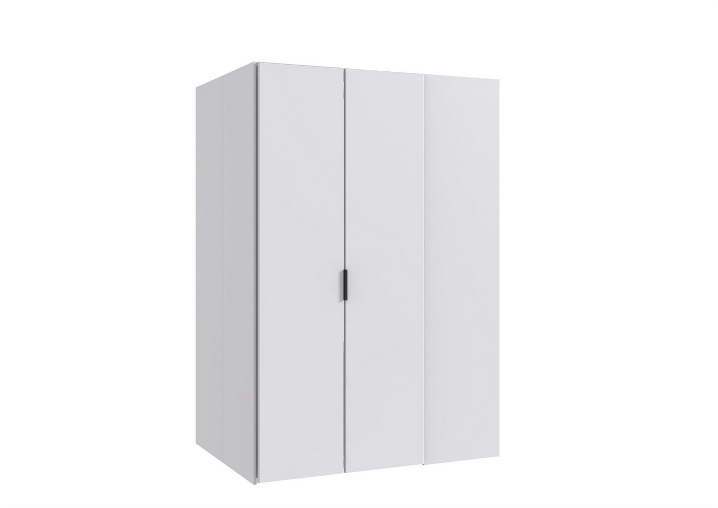 freiraum Drehtürenschrank NORDERNEY begehbar, 9 Böden, Stange, Spiegel, in WEISS - 135x197x127cm (BxHxT) von freiraum