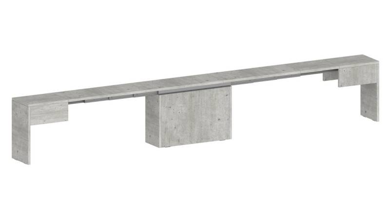 freiraum Essbank Pachino (2er-Set), (2er-Set) in Beton - 66/290x45x25cm (BxHxT) von freiraum