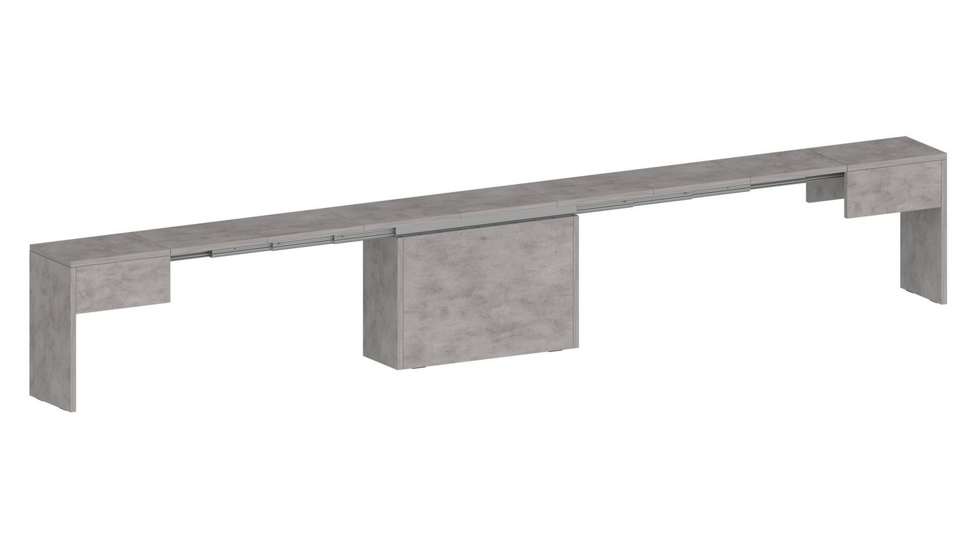 freiraum Essbank Pachino (2er-Set), (2er-Set) in Bronx Beton - 66/290x45x25cm (BxHxT) von freiraum