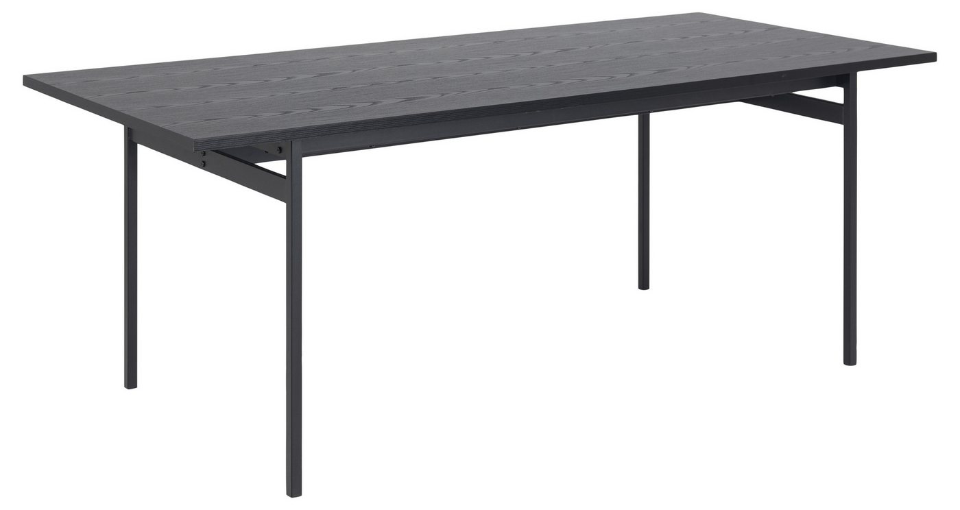 freiraum Esstisch Angus, in schwarz, MDF, Stahl - 200x74x90cm (BxHxT) von freiraum