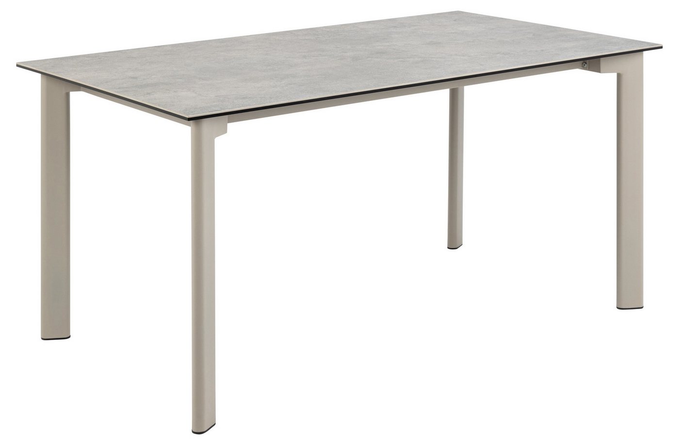freiraum Esstisch Palermo, in grau, Keramik / Metall - 160x75x90cm (BxHxT) von freiraum