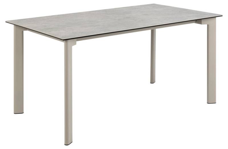 freiraum Esstisch Palermo, in grau, Keramik / Metall - 160x75x90cm (BxHxT) von freiraum