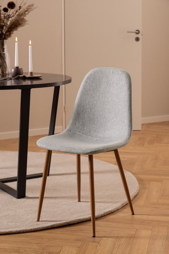 freiraum Esszimmerstuhl Celia (4er-Set), (4er-Set) in Grau, Stoff - 44x86x54cm (BxHxT) von freiraum