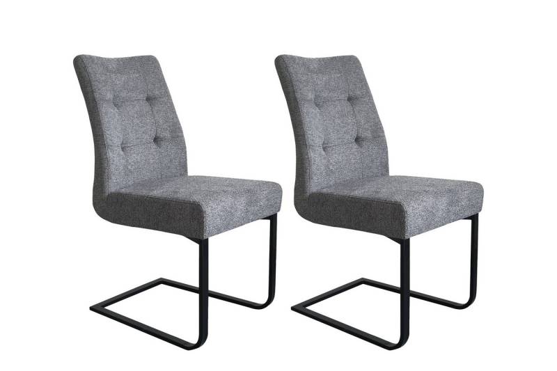 freiraum Esszimmerstuhl MARLEN-XXL (B 47, H 95,9, T 62 cm), in Dunkelgrau aus Webstoff 47x95,9x62 cm (BxHxT) von freiraum