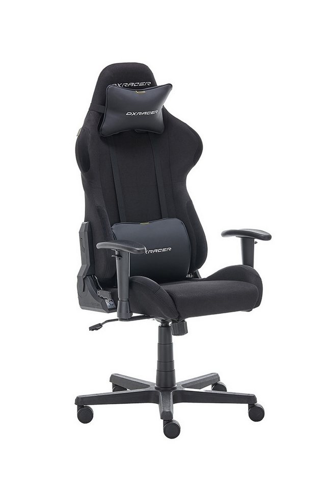 freiraum Gaming-Stuhl DXRACER FORMULA L FD01, Armlehnen, Kopfpolster, Wippfunktion, schwarz - 65x121x65cm (B/H/T) von freiraum
