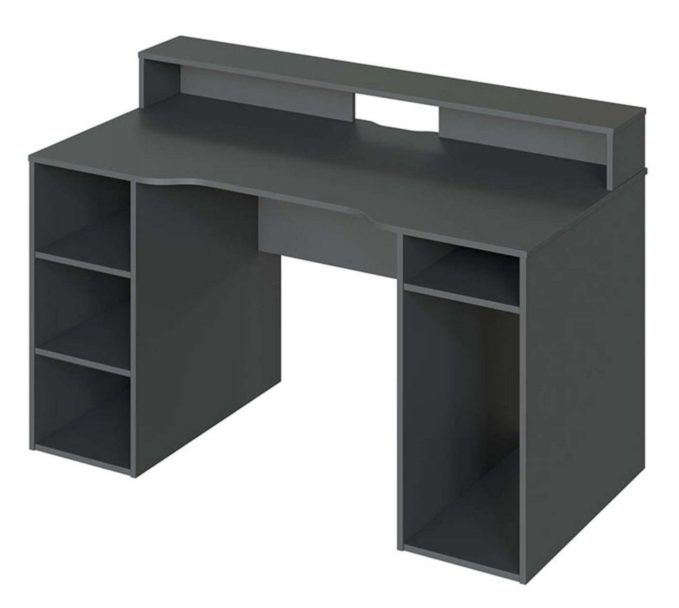 freiraum Gamingtisch Ozone, in Anthrazit-Grau - 136x88x67 (BxHxT) von freiraum