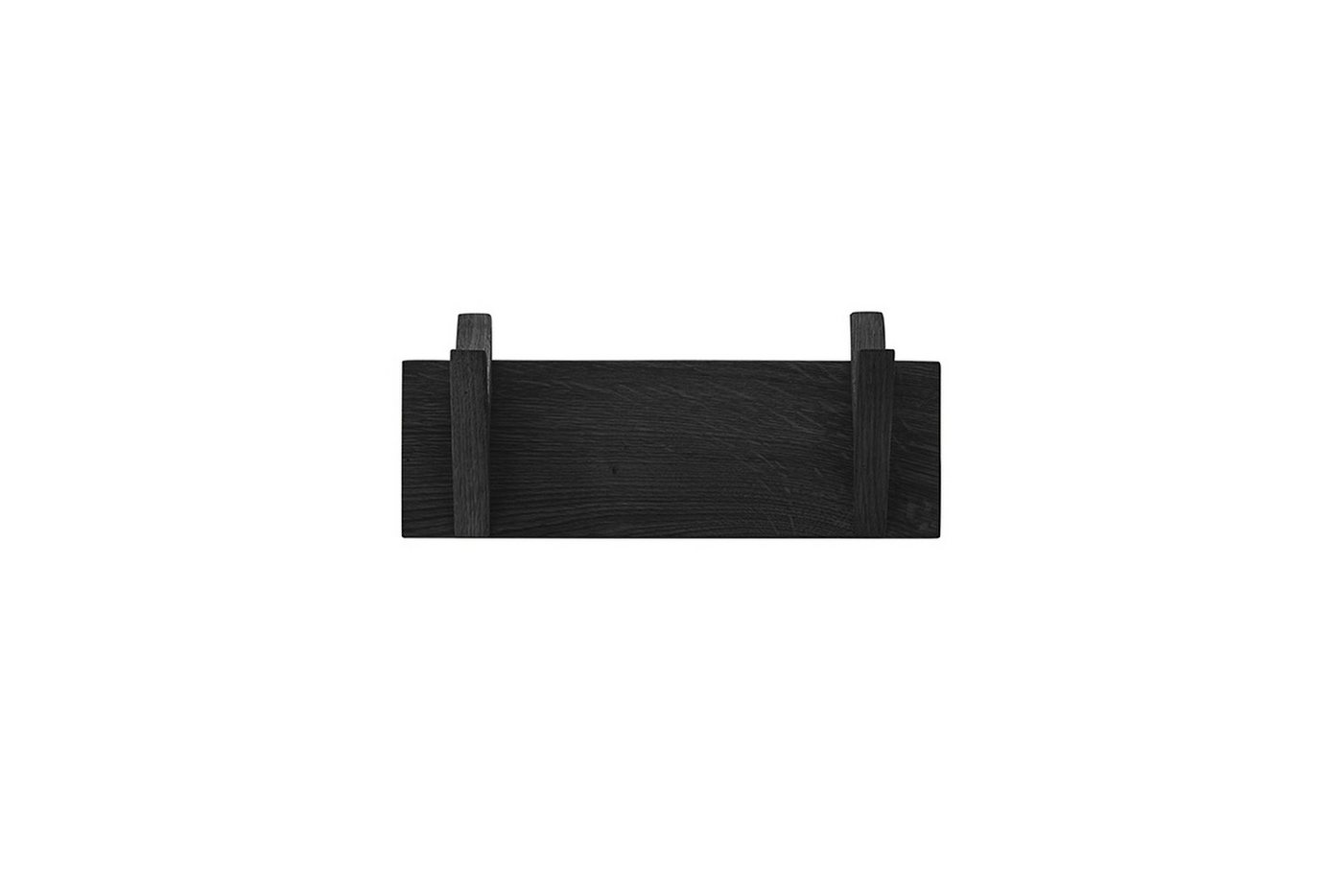 freiraum Garderobenpaneel BANTRY, in schwarz, Eiche massiv gebeizt - 30x13x12cm (BxHxT) von freiraum