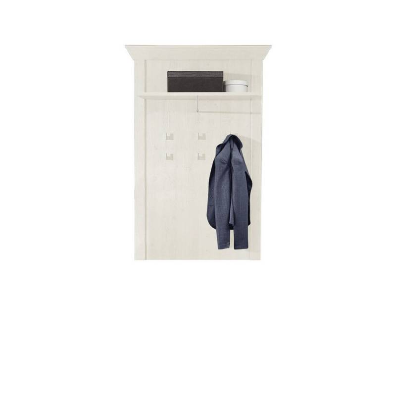 freiraum Garderobenpaneel KASHMIR, in Pinie Weiss - 97,3x153,6x27,5cm (BxHxT) von freiraum