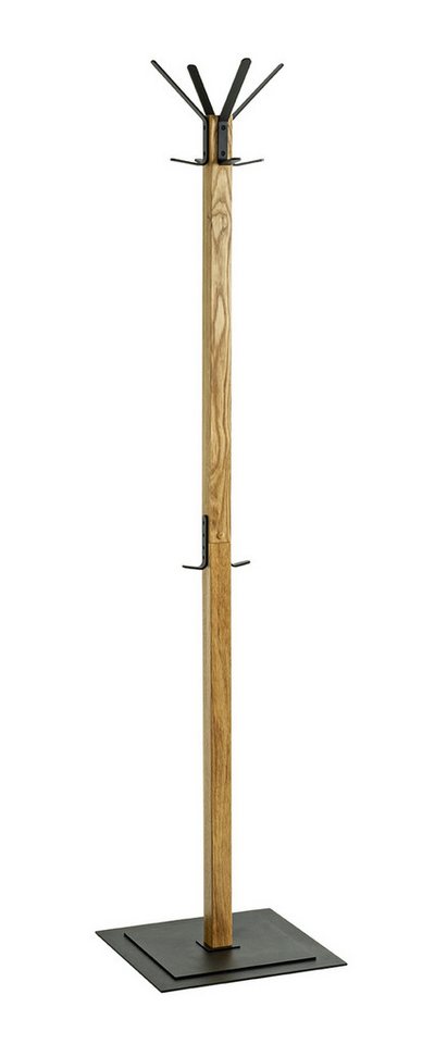HAKU Garderobenständer in eiche, schwarz - 40x180x40 (BxHxT) von HAKU