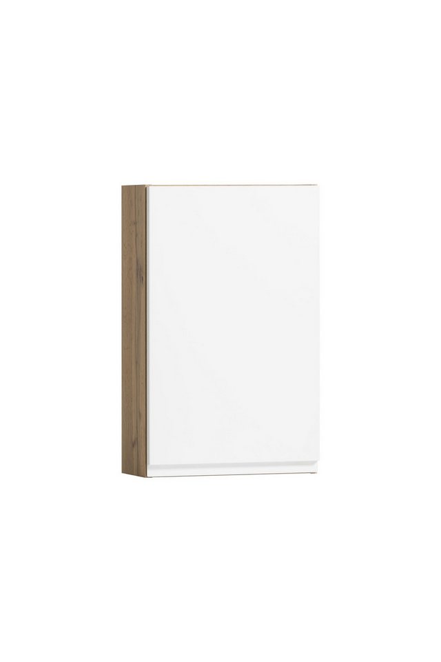 freiraum Hängeschrank Paris in weiß, Wotaneiche, MDF - 40x64x20cm (BxHxT) von freiraum