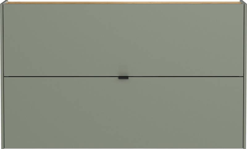 freiraum Hängeschuhschrank GW-AMECA Schuhkipper, Taupegrün/Navarra-Eiche-Dekor - 140x83x18cm (BxHxT) von freiraum