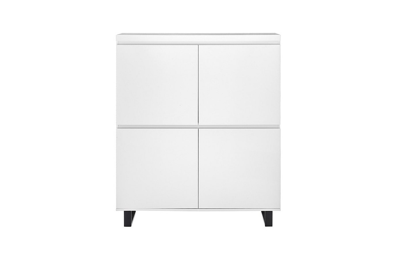 freiraum Highboard AUSTIN, in modern white, HWP - 111x130x40cm (BxHxT) von freiraum