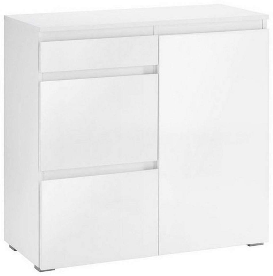 freiraum Kommode 7028-11.11, in Weiß matt, Holzwerkstoff - 80,7x80,6x37,6cm (BxHxT) von freiraum