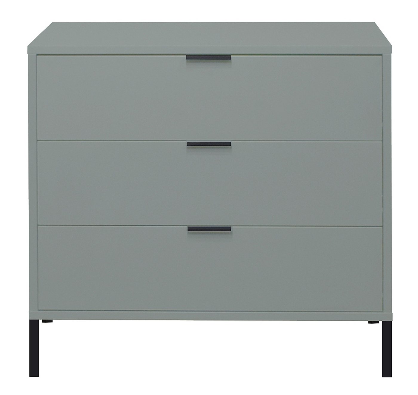 freiraum Kommode Bonnie, in pine green matt lack - 81x80x45cm (BxHxT) von freiraum