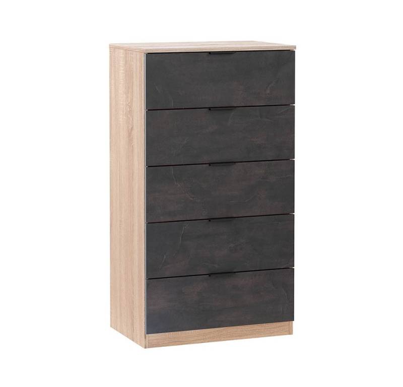 freiraum Kommode Chests of 5 Drawers, in Kanadische-Eiche/Oxid - 60x110x40 (BxHxT) von freiraum