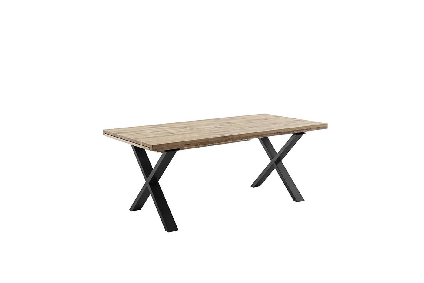 freiraum Kulissen-Esstisch BROOKLYN, in Wildeiche geölt / Metall - 280x73x100 (BxHxT) von freiraum