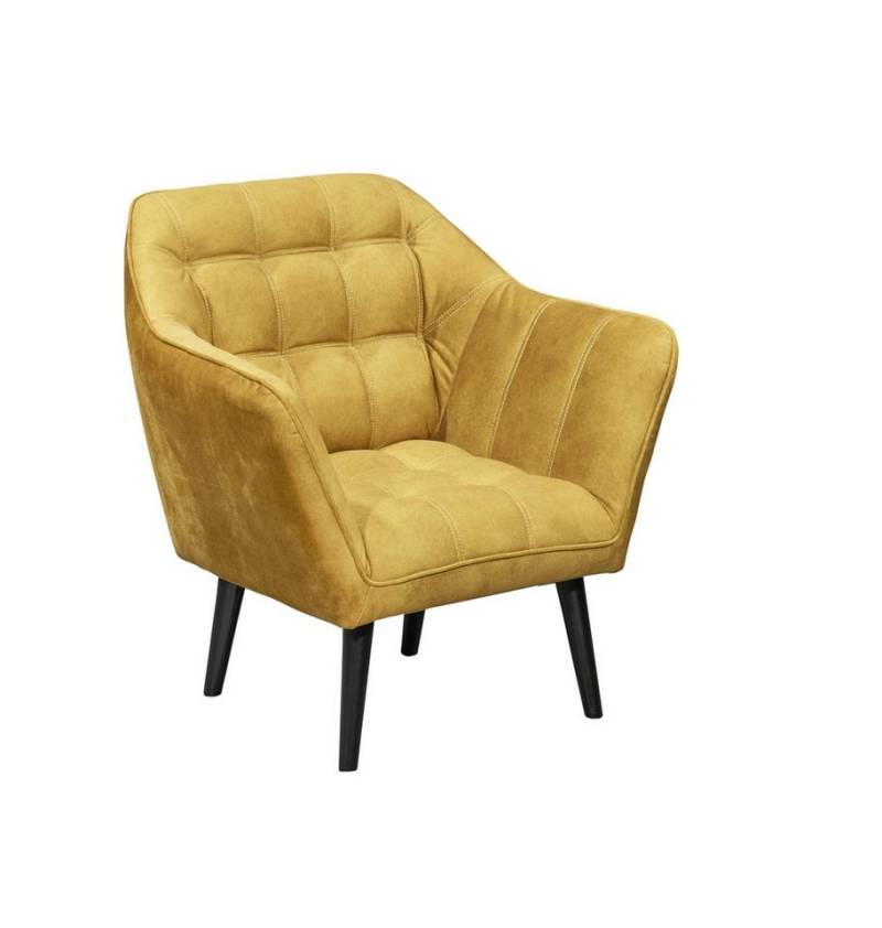 freiraum Loungesessel MAX Sessel, Nosag-Federung, wasserabweisender Bezug okra - 84x87x70 (BxHxT) von freiraum