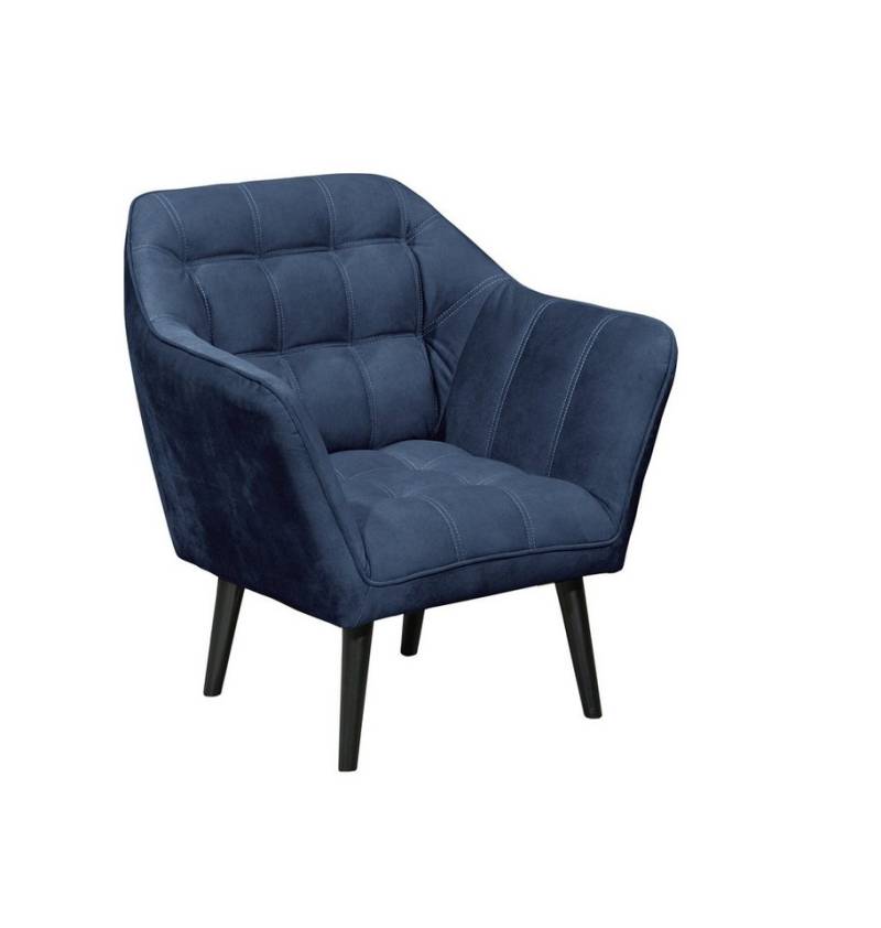 freiraum Loungesessel MAX Sessel, Nosagfederung, wasserabweisender Bezug mondscheinblau - 84x87x70 BxHxT von freiraum
