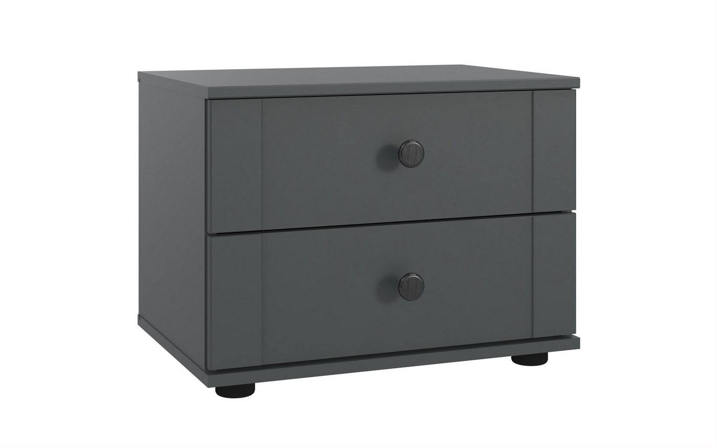 freiraum Nachtkommode Chalet (2er-Set), (2er-Set) je 2 Schubladen, in Graphit - 104x40x38cm (BxHxT) von freiraum