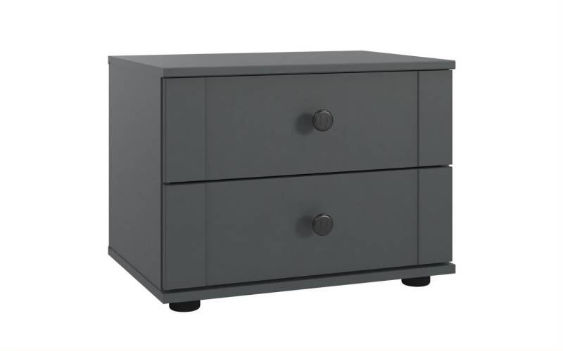 freiraum Nachtkommode Chalet (2er-Set), (2er-Set) je 2 Schubladen, in Graphit - 104x40x38cm (BxHxT) von freiraum