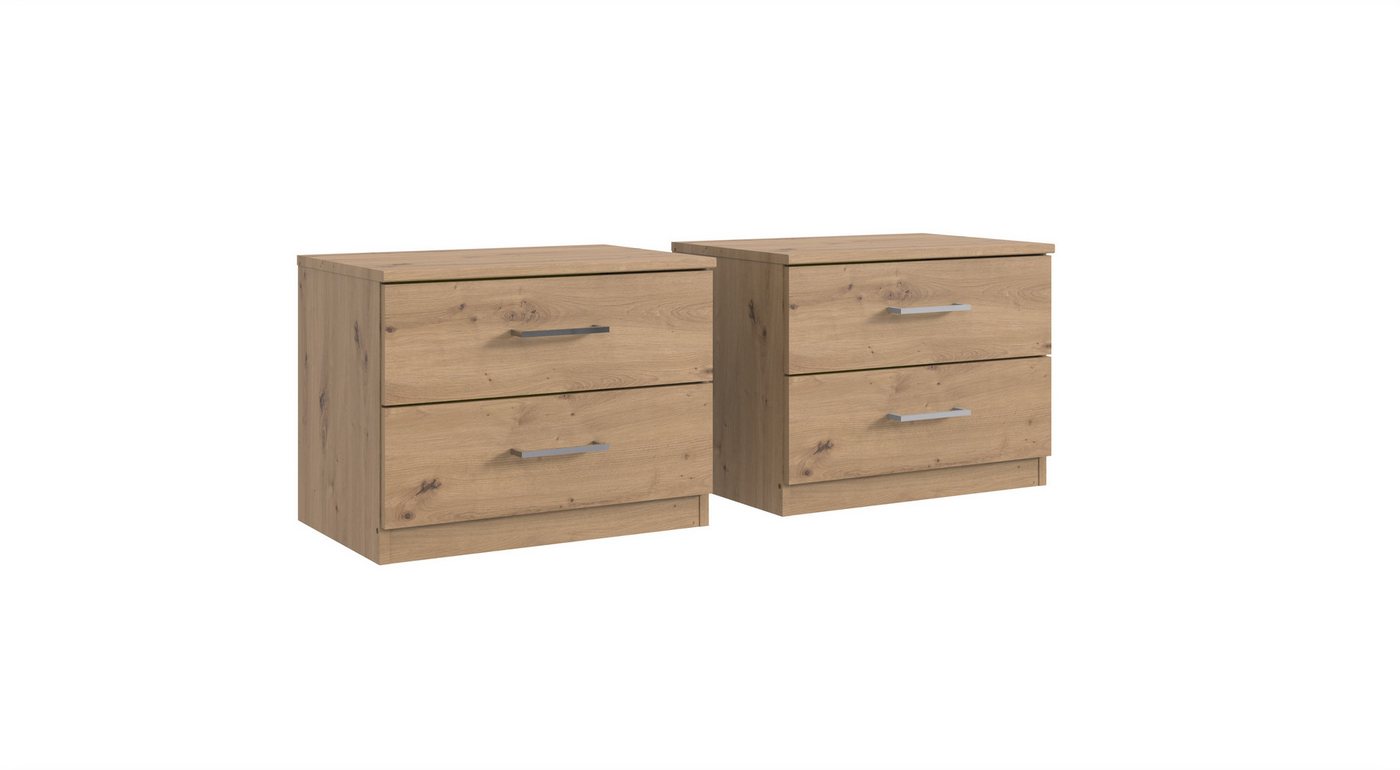 freiraum Nachtschrank Anna (2er-Set) (2er-Set) in ARTISAN EICHE NACHBILDUNG - 104x40x38cm (BxHxT) von freiraum