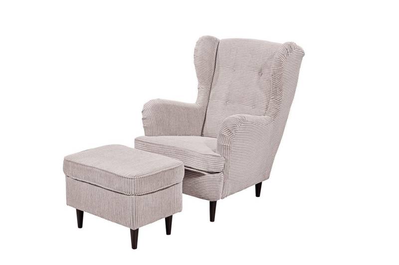 freiraum Ohrensessel OSKAR (Sessel und Hocker), (Sessel und Hocker) in Flamingo - 78x102x98 (BxHxT) von freiraum