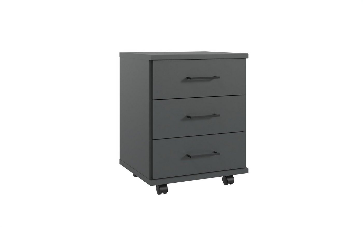 freiraum Rollcontainer Home Desk, in Graphit mit 3 Schubladen. Abmessungen (BxHxT) 46x58x40 cm von freiraum