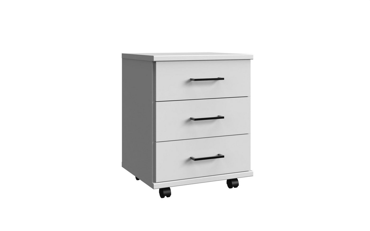 freiraum Rollcontainer Home Desk, in weiß mit 3 Schubladen. Abmessungen (BxHxT) 46x58x40 cm von freiraum