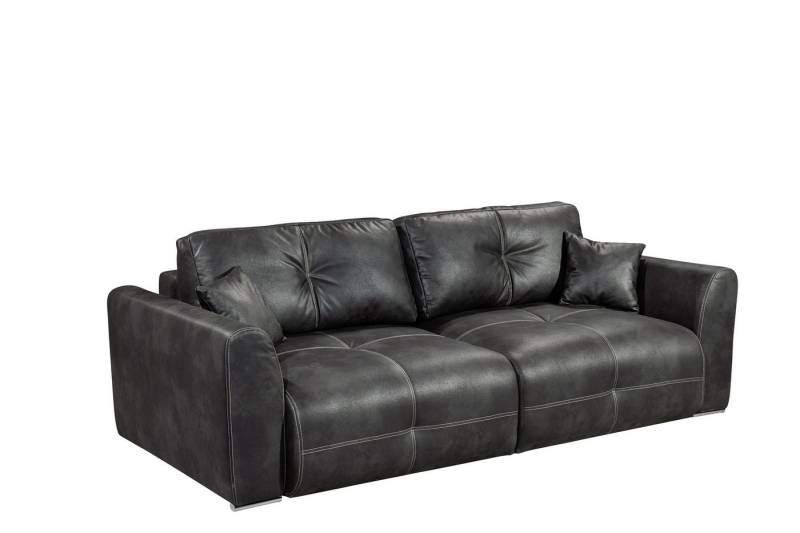 freiraum Schlafsofa DOLAN Lux.3DL, Liegefläche 160x197cm, anthrazit - 245x85x155 (BxHxT) von freiraum