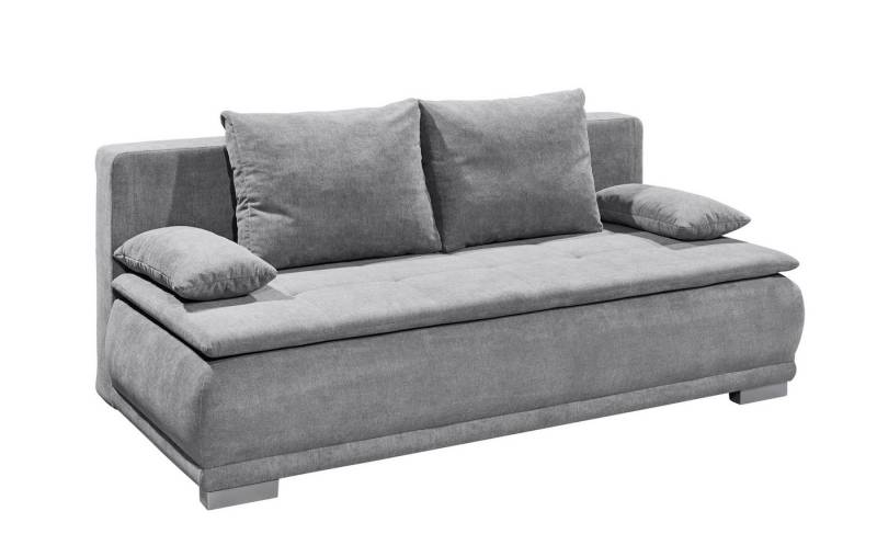 freiraum Schlafsofa LUIGI LUX 3DL, Liegefläche 160x200cm, Bezug dark grey - 211x93x103 (BxHxT) von freiraum