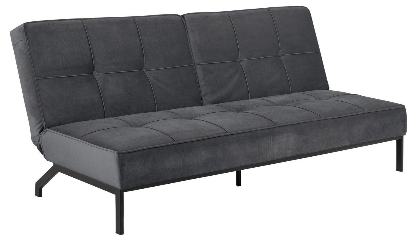 freiraum Schlafsofa Perugia, in Grau, schwarz - 198x87x95 (BxHxT) von freiraum