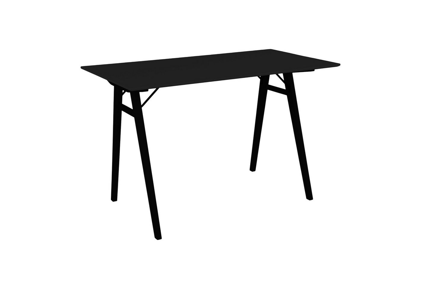 freiraum Schreibtisch Vojens, in Schwarz, MDF - 120x75x60cm (BxHxT) von freiraum