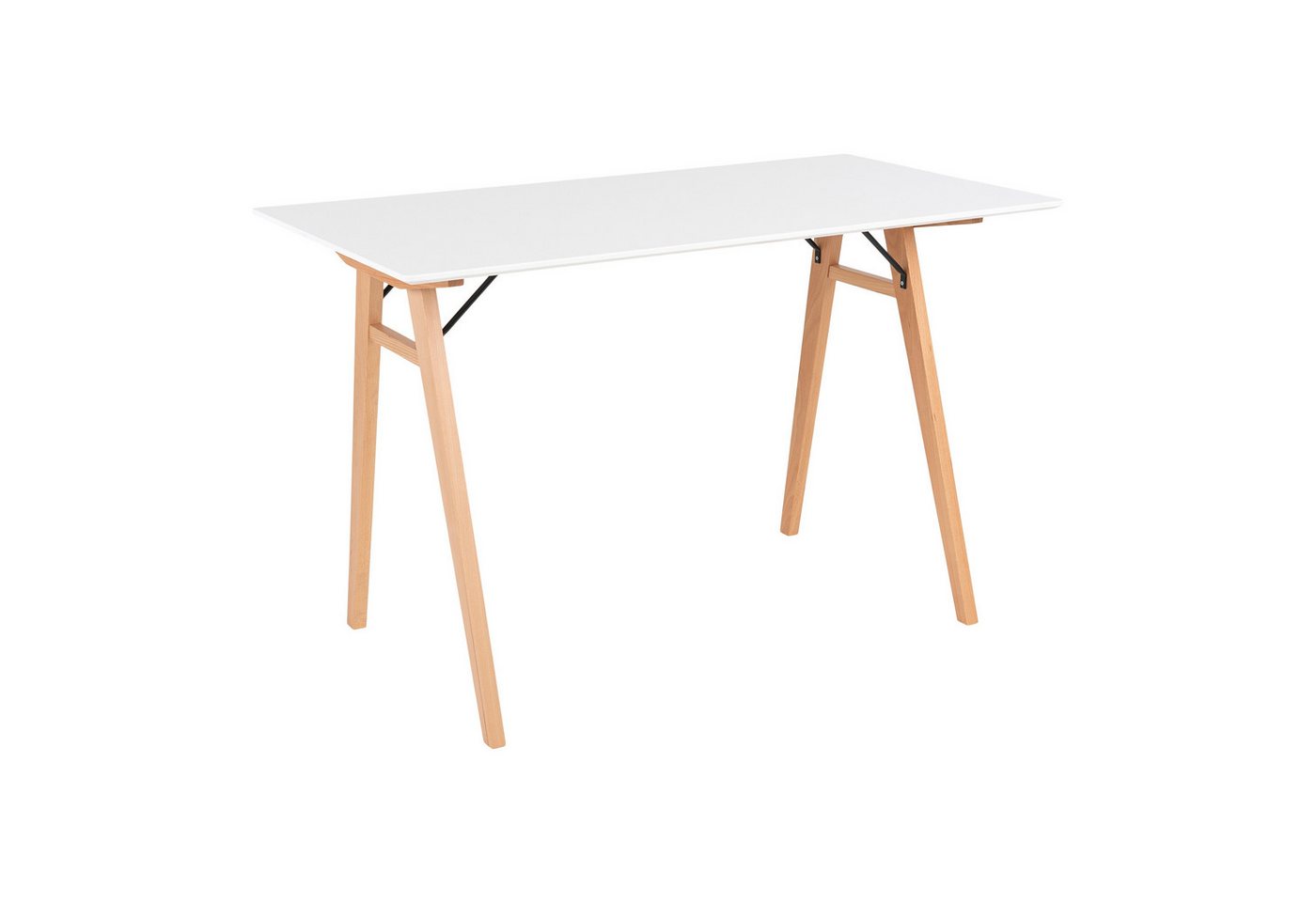 freiraum Schreibtisch Vojens, in Weiss, MDF - 120x75x60cm (BxHxT) von freiraum