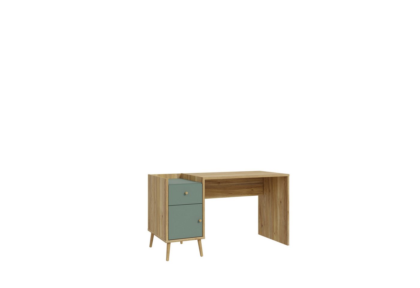 freiraum Schreibtisch Whenua, in Natural Eiche - 139,6x77,3x60cm (BxHxT) von freiraum