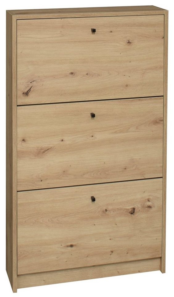 freiraum Schuhkipper Flap, in asteiche, Holzwerkstoff - 60x104x16cm (BxHxT) von freiraum