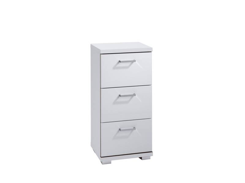 freiraum Seitenschrank NEBRASKA (B 35,5, H 74, T 31,5 cm) in Weiß 35,5 x 74 x 31,5 cm (BxHxT) von freiraum