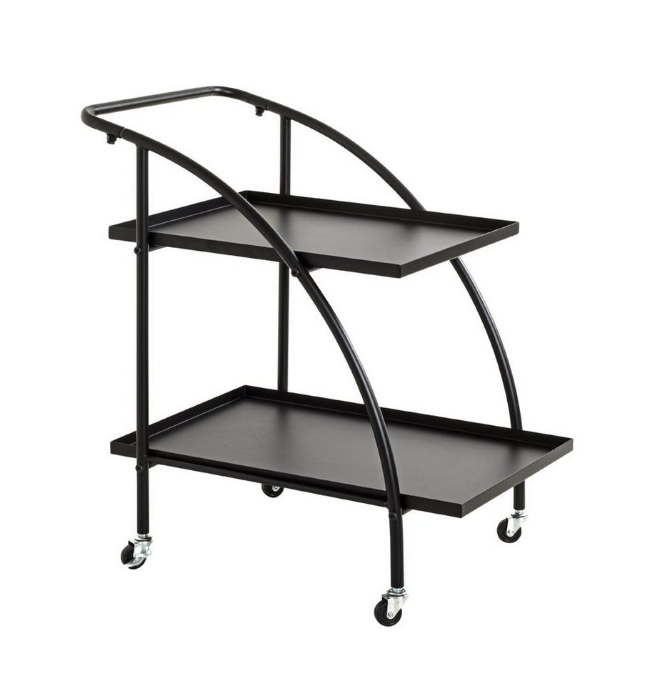 freiraum Servierwagen 25565, in schwarz, Metall - 68x71x42cm (BxHxT) von freiraum