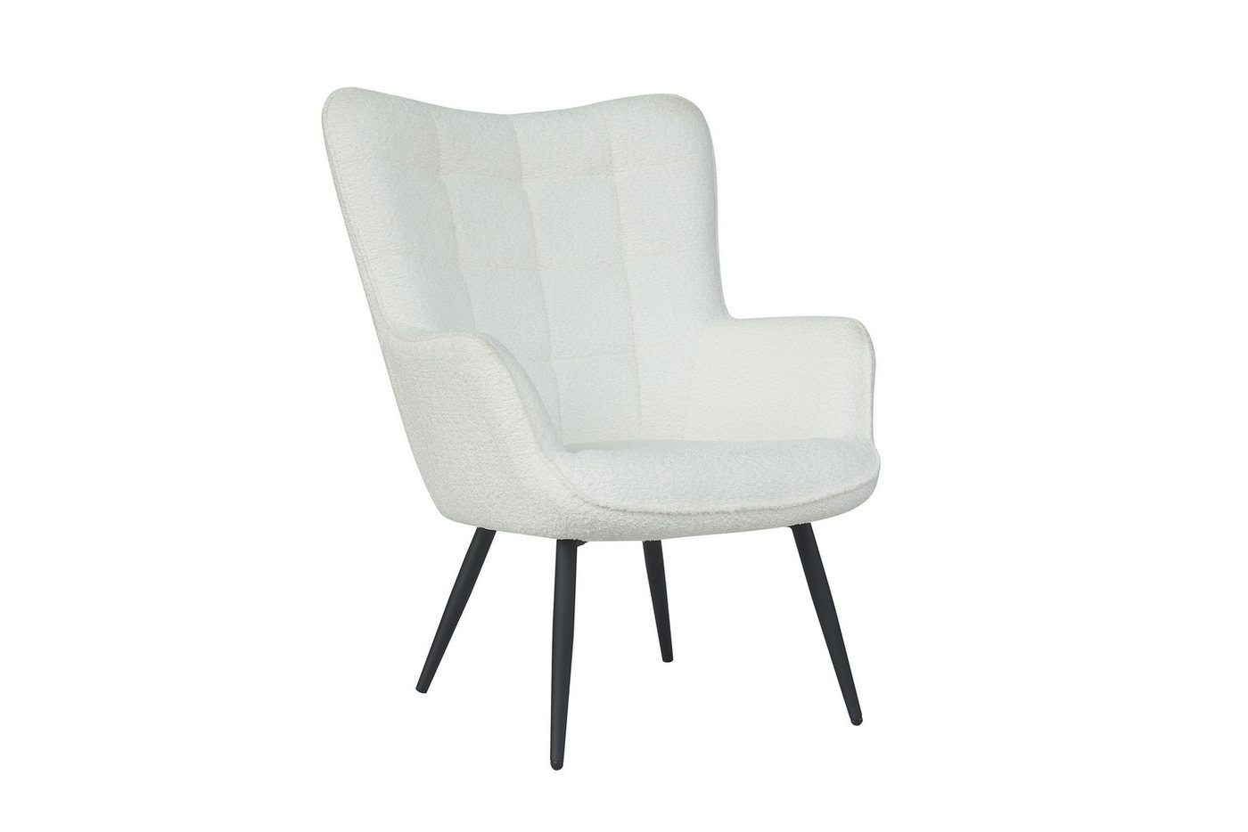 freiraum Sessel UTA, in Off White aus Bouclé-Stoff 72 x 97 x 80 cm (BxHxT) von freiraum