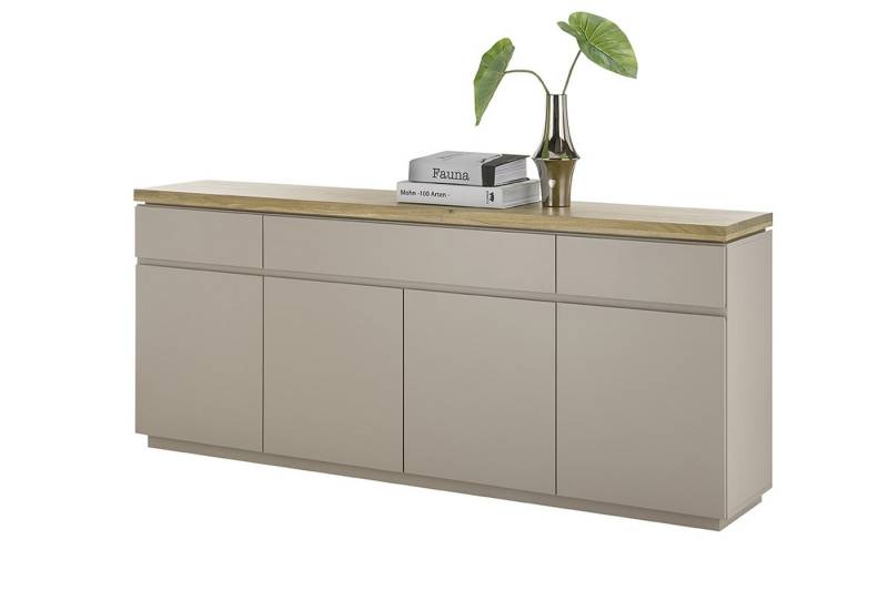 freiraum Sideboard PALAMOS, in holzfarben/grau, HWP - 200x86x40cm (BxHxT) von freiraum