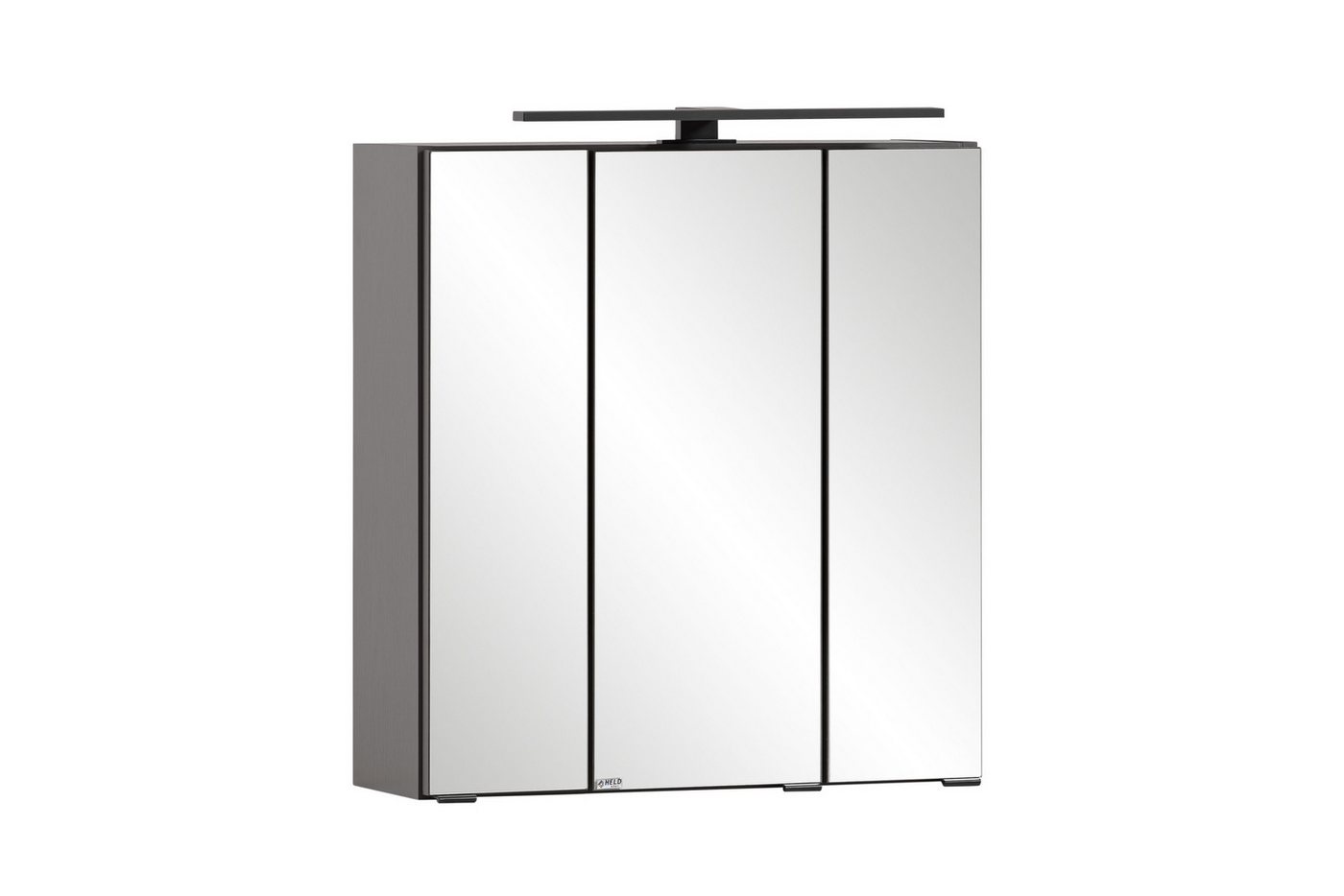 freiraum Spiegelschrank Lyon in Grafitgrau - 60x64x20cm (BxHxT) von freiraum