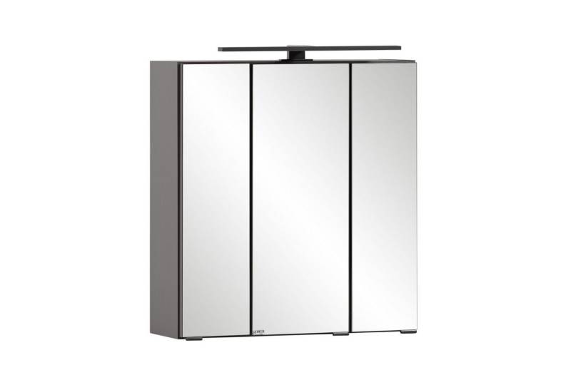 freiraum Spiegelschrank Lyon in Grafitgrau - 60x64x20cm (BxHxT) von freiraum