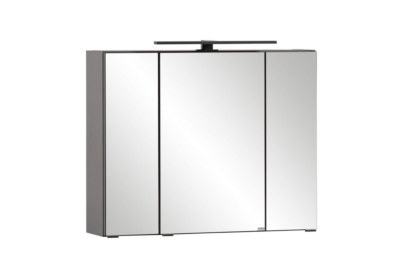 freiraum Spiegelschrank Lyon in Grafitgrau - 80x64x20cm (BxHxT) von freiraum