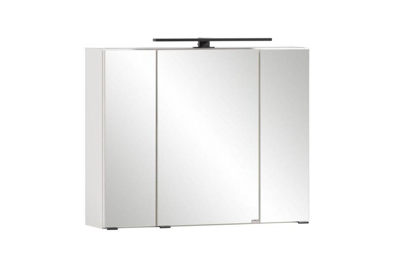 freiraum Spiegelschrank Lyon in weiß - 80x64x20cm (BxHxT) von freiraum