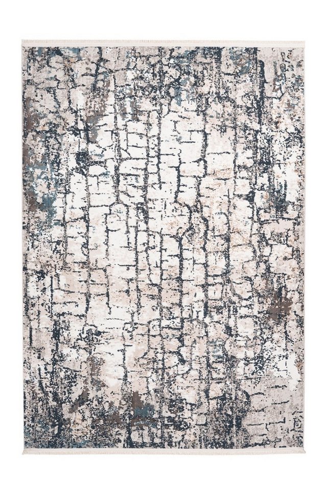 freiraum Teppich Akropolis, in Grau / Blau, 100% Polyester - 150x80cm (LxB) von freiraum