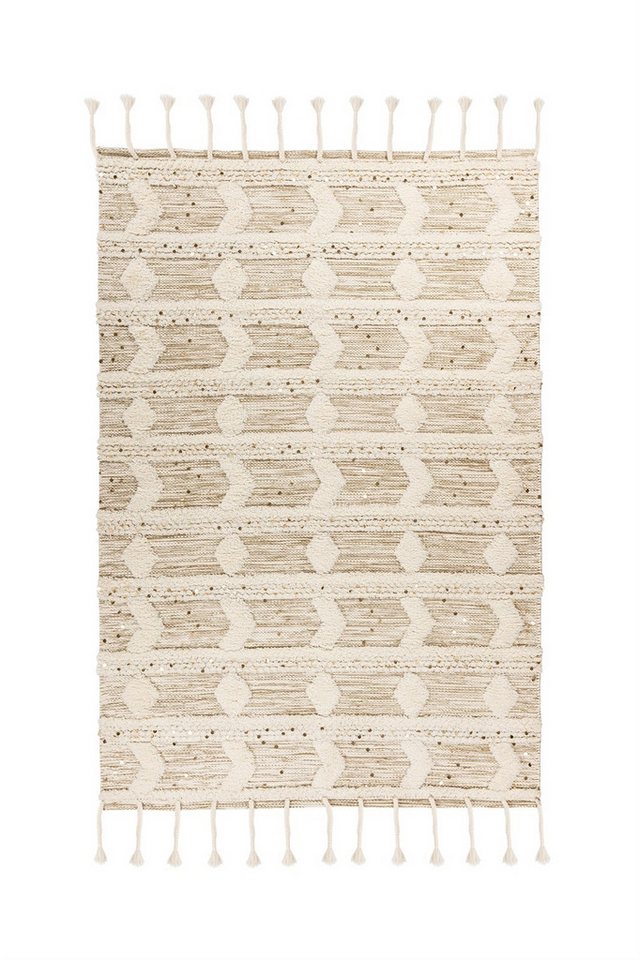 freiraum Teppich Bohist, in Creme / Khaki - 180x120 (LxB) von freiraum