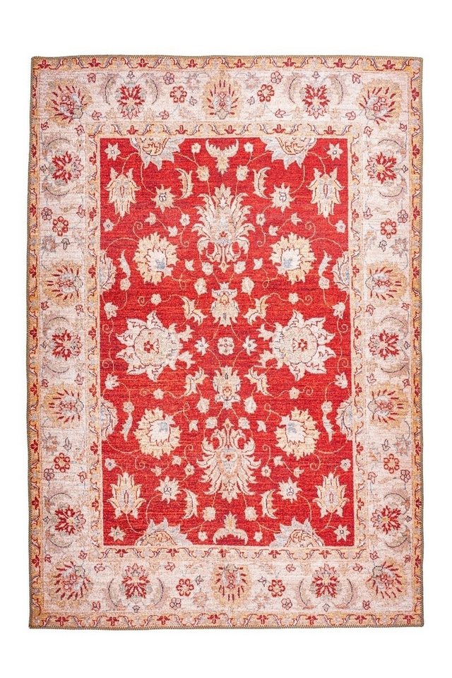 freiraum Teppich Faye, in Rot, 100% Polyester - 150x75cm (LxB) von freiraum