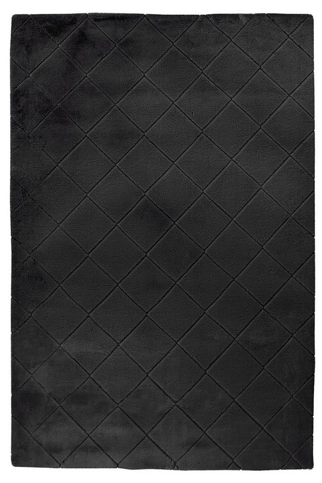 freiraum Teppich Imala, in Schwarz, 100% Polyester - 290x200cm (LxB) von freiraum