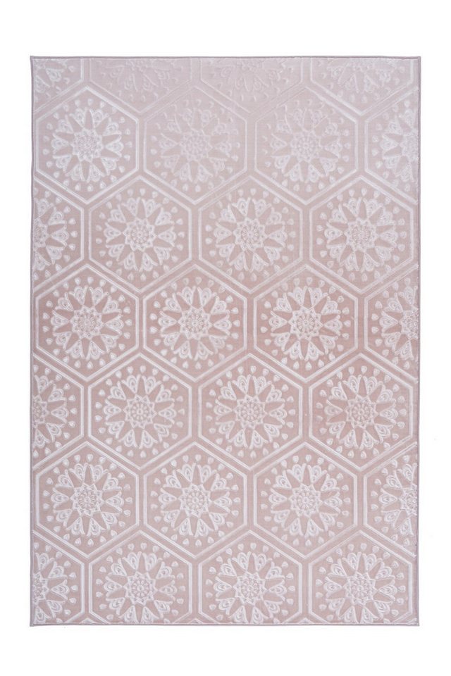 freiraum Teppich Monroe, in Rosa, 100% Polyester - 150x80cm (LxB) von freiraum