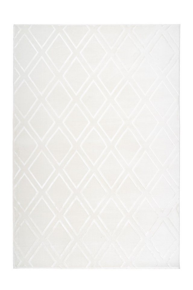 freiraum Teppich Monroe, in Weiß, 100% Polyester - 150x80cm (LxB) von freiraum