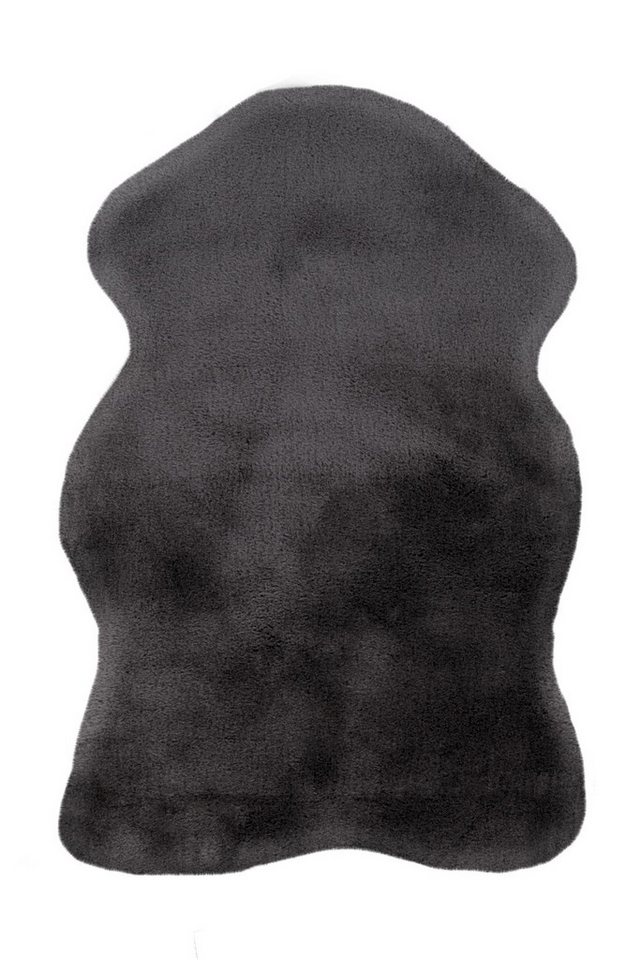 freiraum Teppich Rabbit Sheepskin, in Anthrazit, 100% Polyester - 90x60cm (LxB) von freiraum